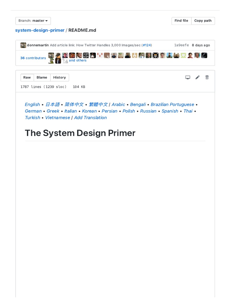 System Design Primer PDF | PDF | Load Balancing (Computing) | No Sql