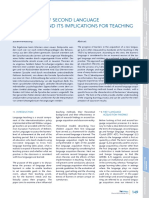 The Process of Second Language Acquisition and Its Implications For Teaching PDF