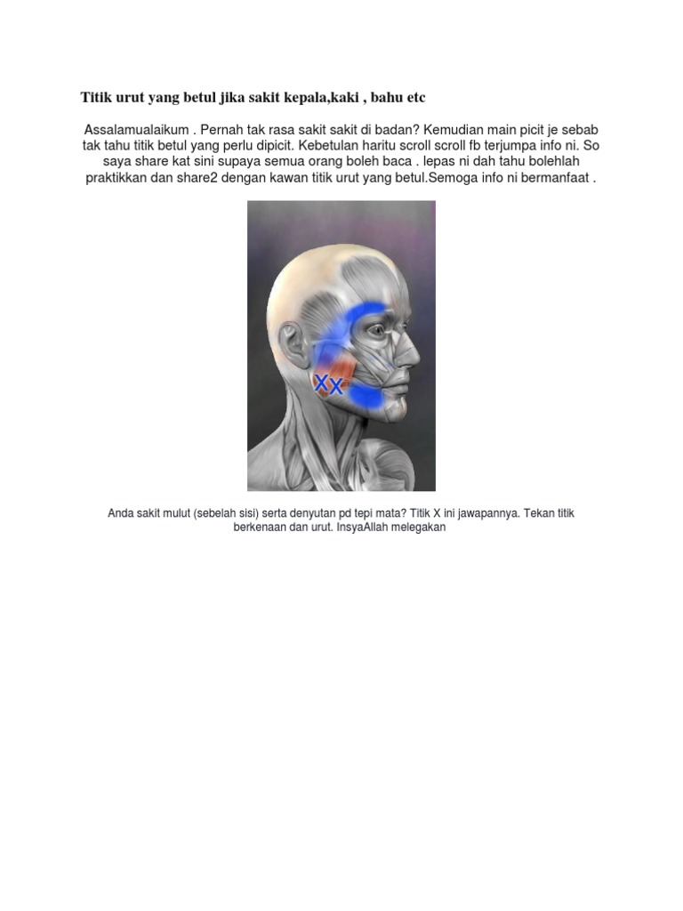Titik Urut Yang Betul Jika Sakit Kepala Pdf