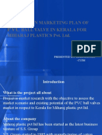Analysis On Marketing Plan of Ball Valve in Kerala For Miharaj Plastics Pvt. LTD