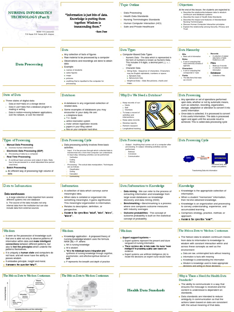 Overview of Computers and Nursing Curriculum | PDF | Human–Computer ...