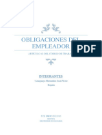 Obligaciones Del Empleador