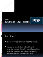 Business Law-Auction: Group - 7