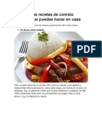 04 Deliciosas Recetas de Comida Peruana