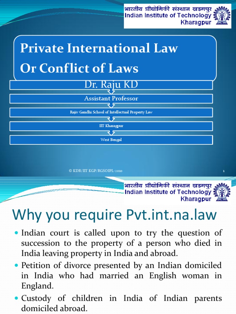 Conflict Of Laws Private International Law Notes Choice Of Law 