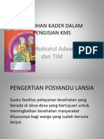 Pelatihan Kader Tentang KMS