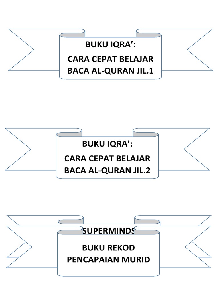 Label Rak Buku Teks Tahun 1 | PDF
