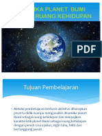 Dinamika Planet Bumi Sebagai Ruang Kehidupan