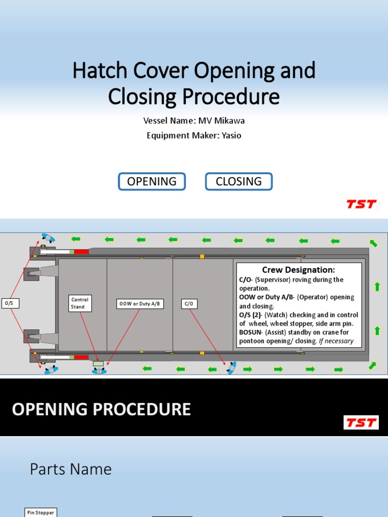 Hatch Cover Opening and Closing Procedure (Yashio) Revised Final