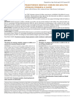 Prevalência de Transtornos Mentais Comuns em Adultos No Contexto Da Atenção Primária À Saúde