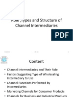 2. Role, Type and Structure of Channel Intermediaries