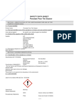 LTP Porcelain Floor Cleaner Safety Data Sheet