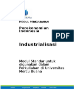 Modul 10 Perekonomian Indonesia_Giawan_Industrialisasi Perekonomian Indonesia.doc