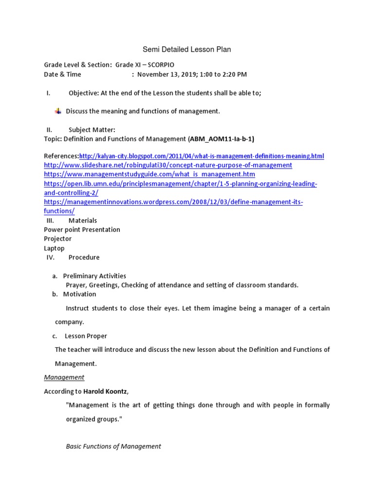 Nature and Concept of Management Sample | PDF | Motivation | Motivational