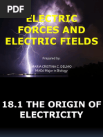 ELECTRIC FORCES AND ELECTRIC FIELDS-FINAL REPORT IN PHYSICS FOR TEACHERS