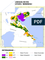 Peta Kawasan Hutan Kabupaten Morowali