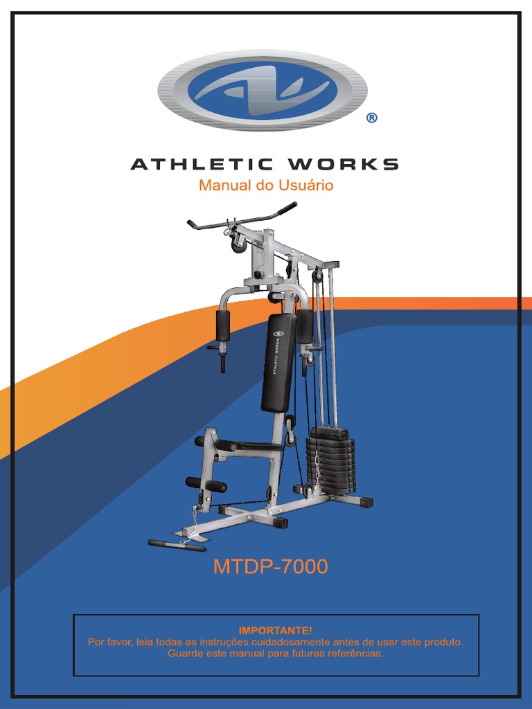Promoção Estação de Musculação Athletic Works MTDP-7000 com 26 Tipos de  Exercícios e mais de 50 Variações