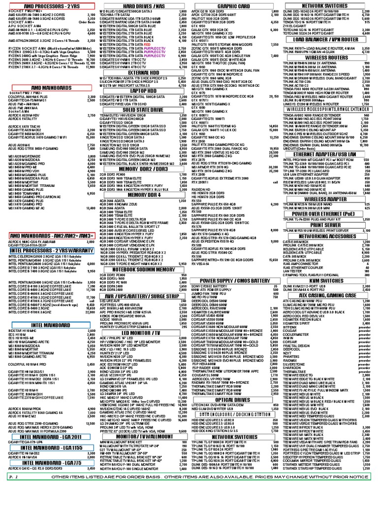 Bliss Pricelist 19 Pdf Hdmi Advanced Micro Devices