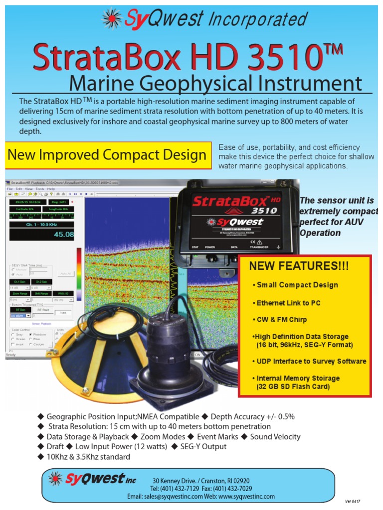 StrataBox HD 3510 Marine Imaging Device | PDF | Hertz | Computer Data ...