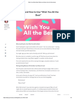 "Wish You All The Best"-When and How To Use It - Grammarly