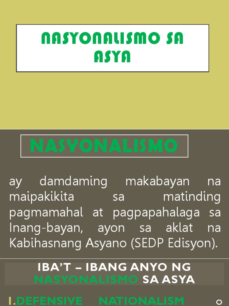Nasyonalismo Sa Asya Pdf