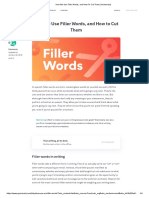 How We Use Filler Words, and How To Cut Them - Grammarly
