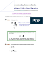 Multiplying and Dividing Rational Expressions