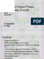 ADPLL All Digital Phase Locked Loop Circuits