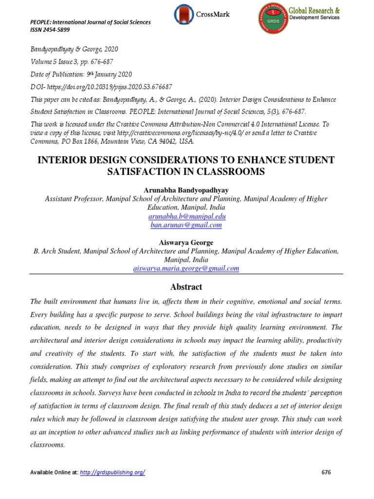 Enhancing Classroom Design for Student Satisfaction | PDF | Classroom ...