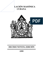 Legislación Masonica Cubana