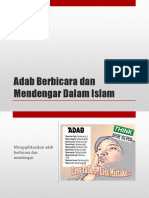 Adab Berbicara Dan Mendengar Dalam Islam