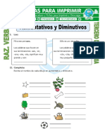 Ficha Aumentativos y Diminutivos 1