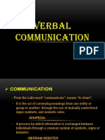 Verbal Communication (Dale)
