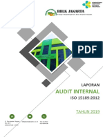 Laporan Audit ISO 15189 BBLK Jakarta 2019