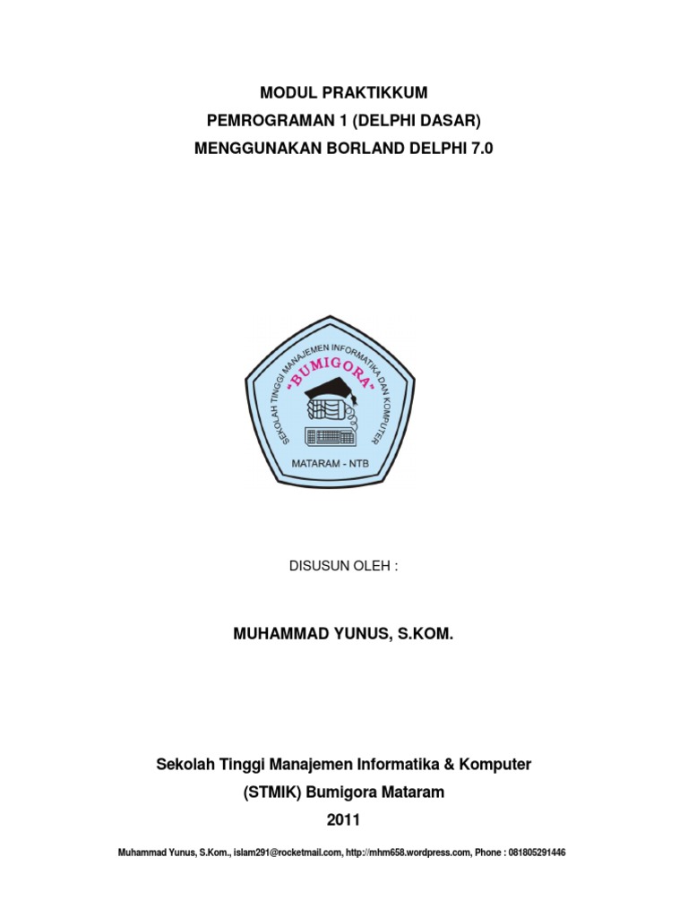 Modul Praktikum Delphi 7.0 | PDF