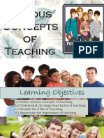 Various Concepts in Teaching