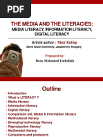 Doaa Article Presentation Media Literacy