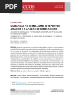 Mudanças no jornalismo