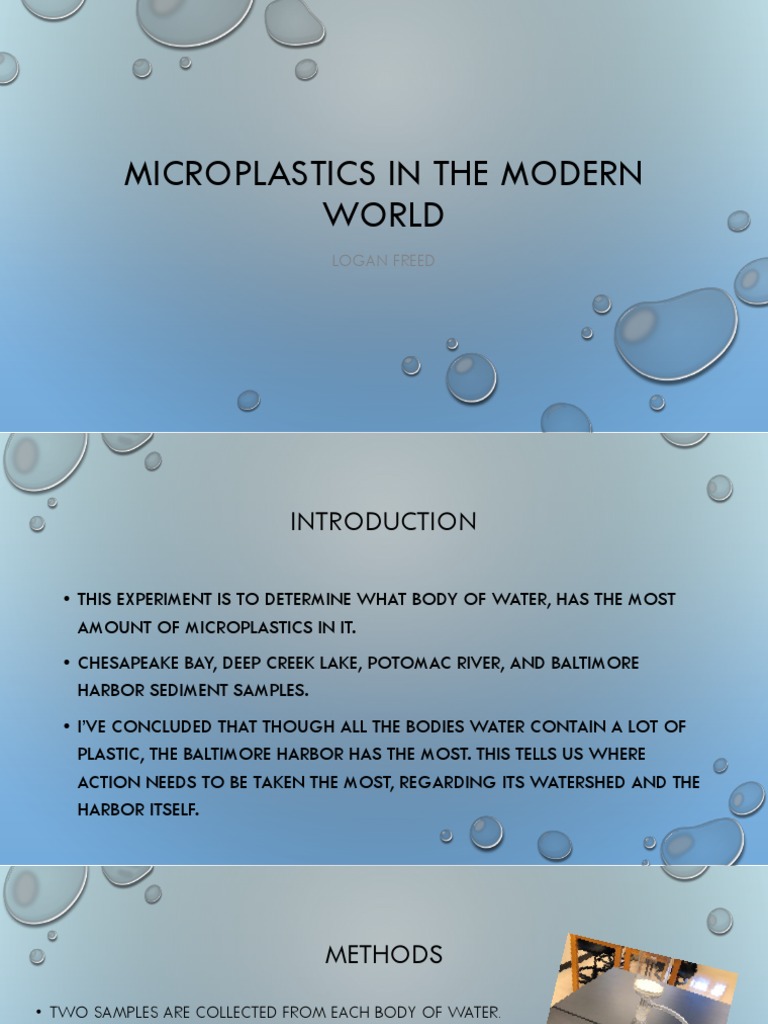 Microplastics in The Modern World PDF Experiment Earth Sciences