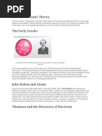 History of Atomic Theory