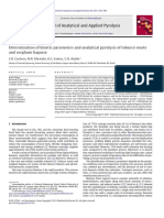 Determination of kinetic parameters and analytical pyrolysis of tobacco waste.pdf