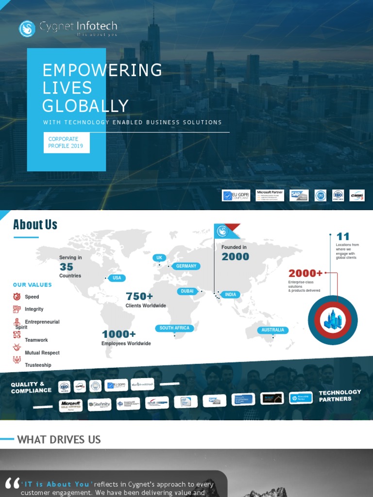 Corporate Profile 2019 PDF Chief Executive Officer