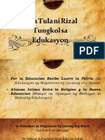 mga tula tungkol sa edukasyon ni rizal atbp.