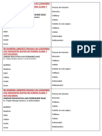 DE MANERA URGENTE ENVIAR LOS LLENANDO LOS SIGUIENTES DATOS DE FORMA CLARA Y ACTUALIZADA