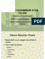 KULIAH TADABBBUR 01 - 9nov