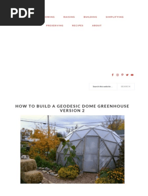 how to build geodome greenhouse version 2