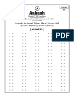 ANTHE2019 - (Med-XI Studying) - (Code M2) - Answer Key PDF