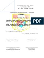 Certificado de Trabajo 2019 Luis Mendo