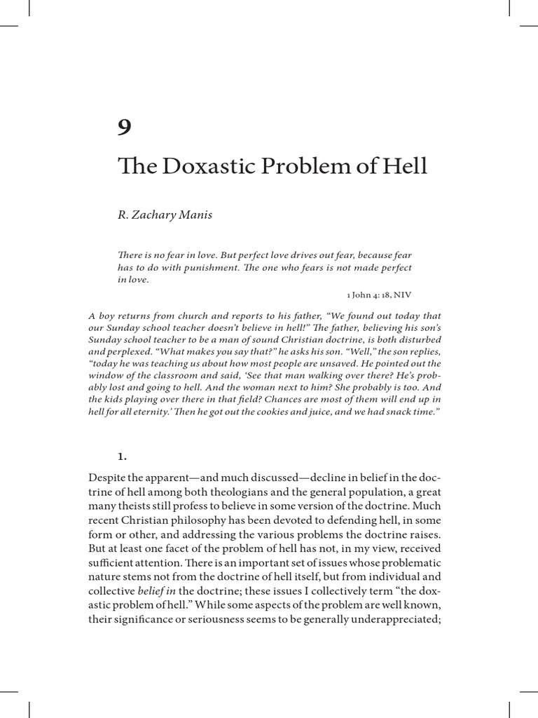 The Doxastic Problem of Hell | PDF | Hell | Free Will