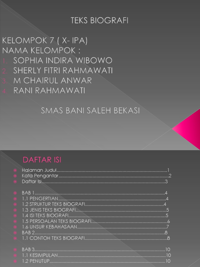 Teks Biografi Pptx